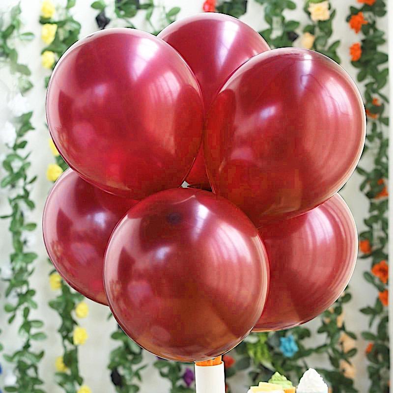 25 pcs 12" Metallic Latex Balloons