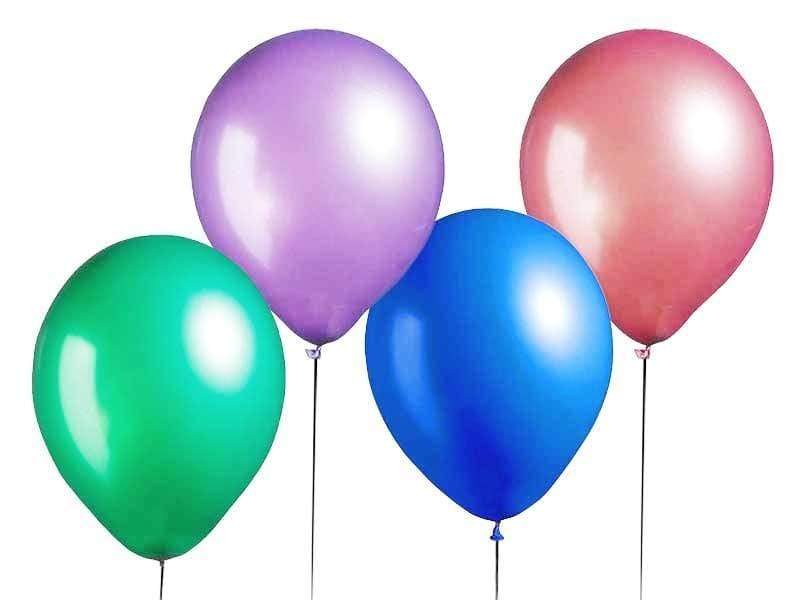 25 pcs 12" Metallic Latex Balloons