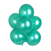 25 pcs 12" Metallic Latex Balloons BLOON_RND_GRN