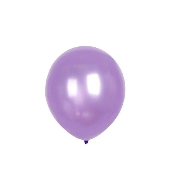 25 pcs 12" Metallic Latex Balloons BLOON_RND_LAV