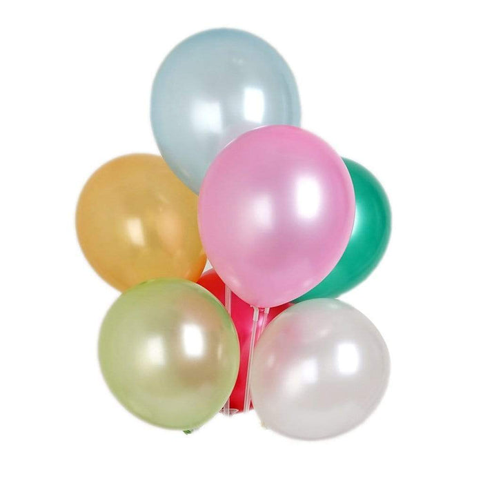 25 pcs 12" Metallic Latex Balloons BLOON_RND_MIX