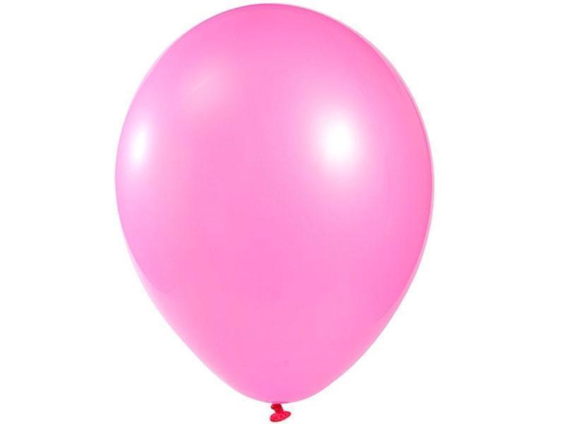 25 pcs 12" Metallic Latex Balloons BLOON_RND_PINK