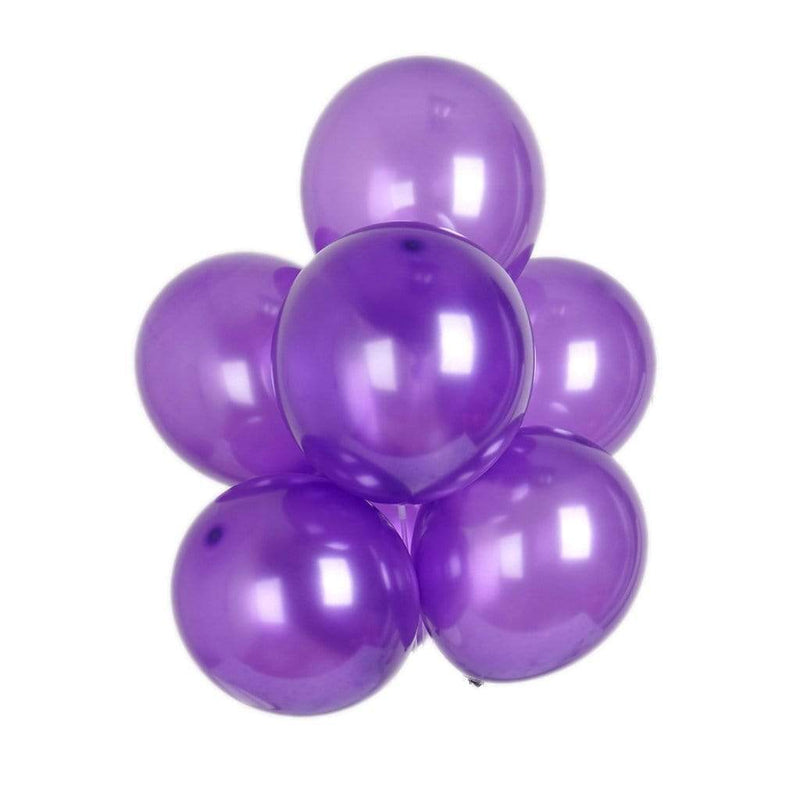 25 pcs 12" Metallic Latex Balloons