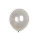 25 pcs 12" Metallic Latex Balloons BLOON_RND_SILV