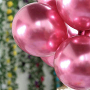 25 pcs 12" Round Metallic Latex Balloons