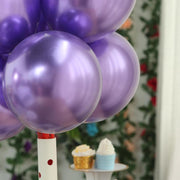 25 pcs 12" Round Metallic Latex Balloons