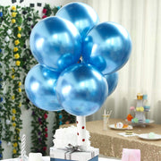 25 pcs 12" Round Metallic Latex Balloons