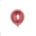 25 pcs 12" Round Metallic Latex Balloons BLOON_MET_PINK