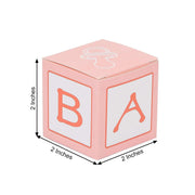 25 pcs 2" Cube Baby Shower Party Favor Boxes