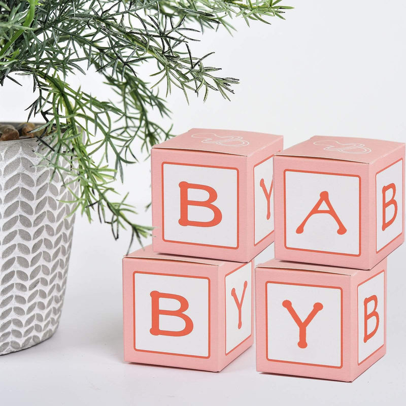 25 pcs 2" Cube Baby Shower Party Favor Boxes