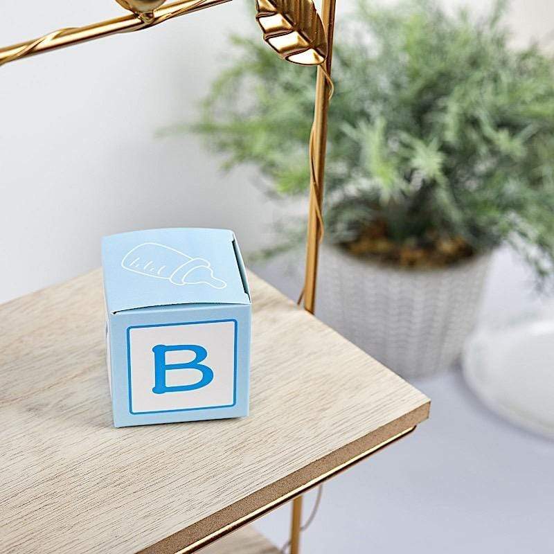 25 pcs 2" Cube Baby Shower Party Favor Boxes