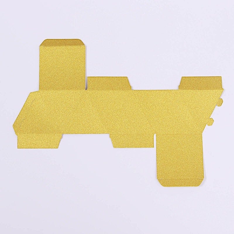 25 pcs 4" Glittered Geometric Wedding Party Favor Boxes Gift Holders