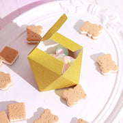 25 pcs 4" Glittered Geometric Wedding Party Favor Boxes Gift Holders