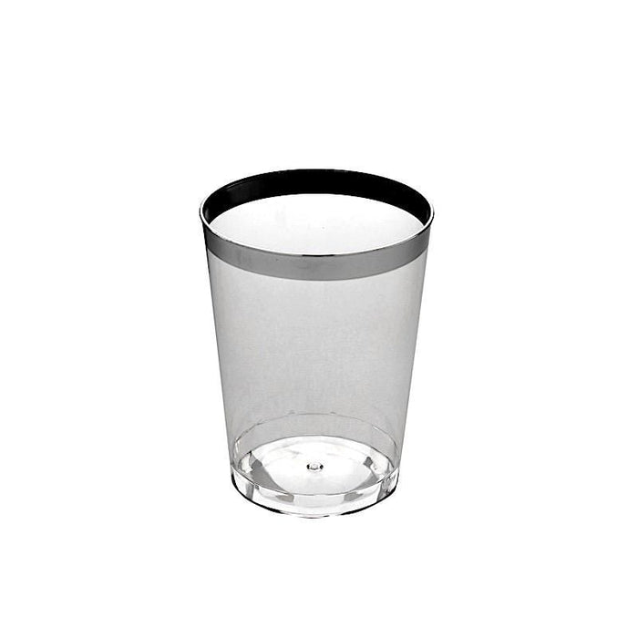 25 pcs 8 oz. Plastic Cups - Disposable Tableware PLST_CU0035_SILV