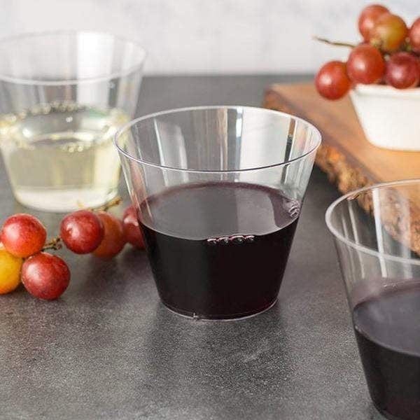 25 pcs 9 oz. Plastic Tumbler Cups - Disposable Tableware