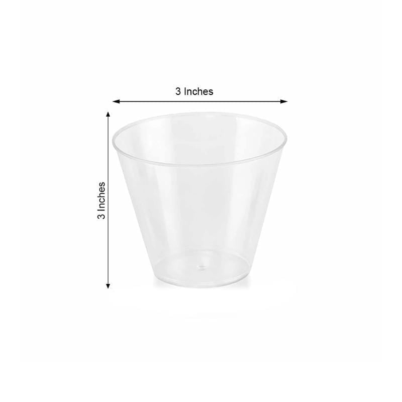 25 pcs 9 oz. Plastic Tumbler Cups - Disposable Tableware