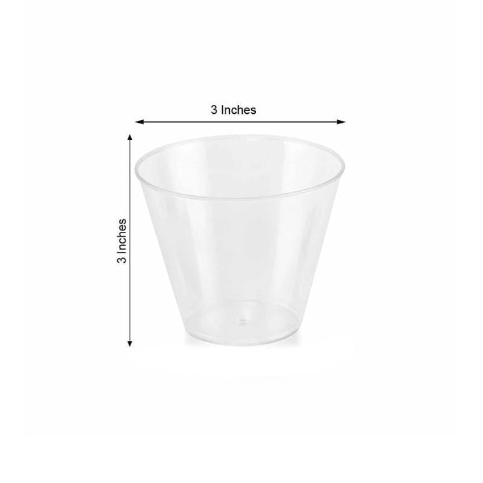 25 pcs 9 oz. Plastic Tumbler Cups - Disposable Tableware