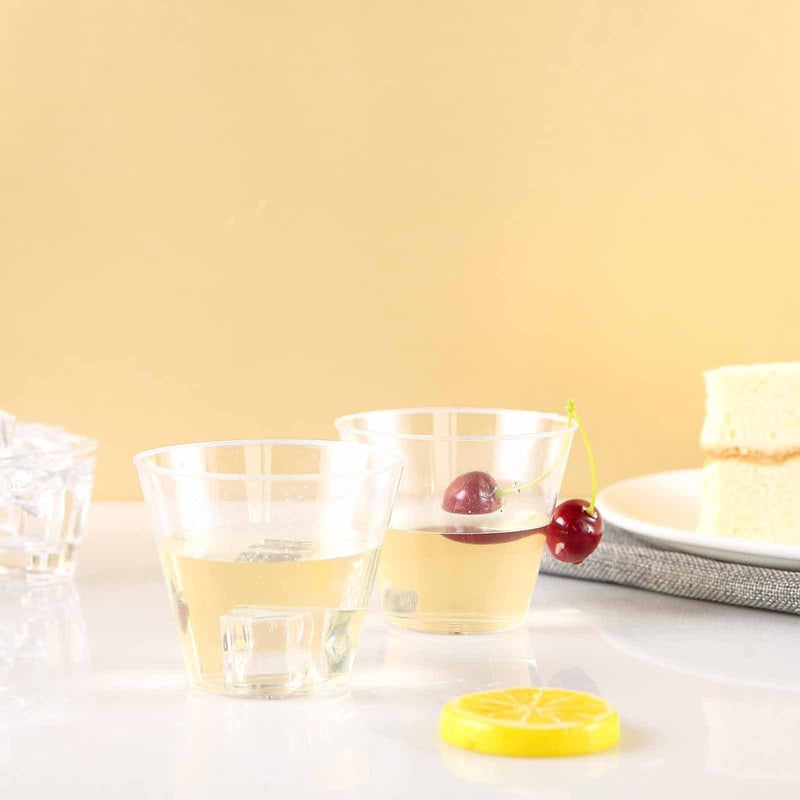 25 pcs 9 oz. Plastic Tumbler Cups - Disposable Tableware