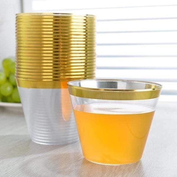 25 pcs 9 oz. Plastic Tumbler Cups - Disposable Tableware