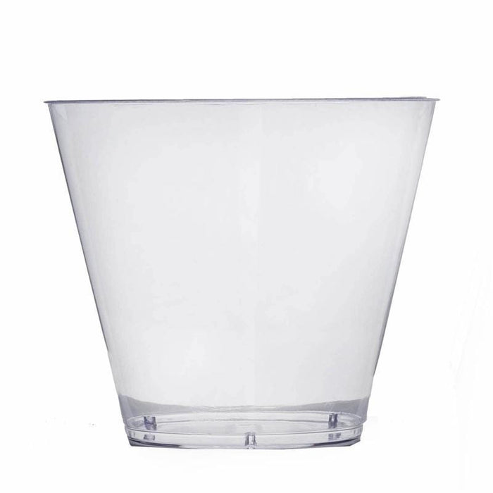 25 pcs 9 oz. Plastic Tumbler Cups - Disposable Tableware PLST_CU0036_CLR