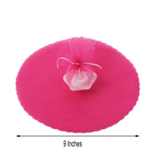 25 pcs 9" wide Tulle Circles for Wedding Favors - Fuchsia TUL_9CIR_FUSH