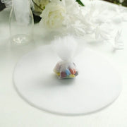 25 pcs 9" wide Tulle Circles for Wedding Favors