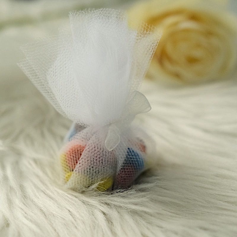 25 pcs 9" wide Tulle Circles for Wedding Favors