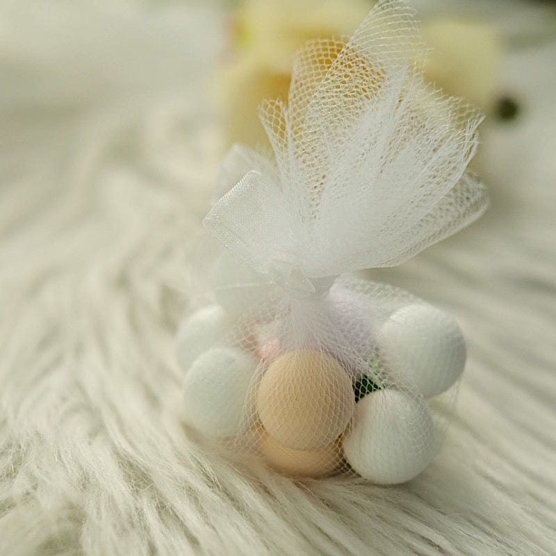 25 pcs 9" wide Tulle Circles for Wedding Favors