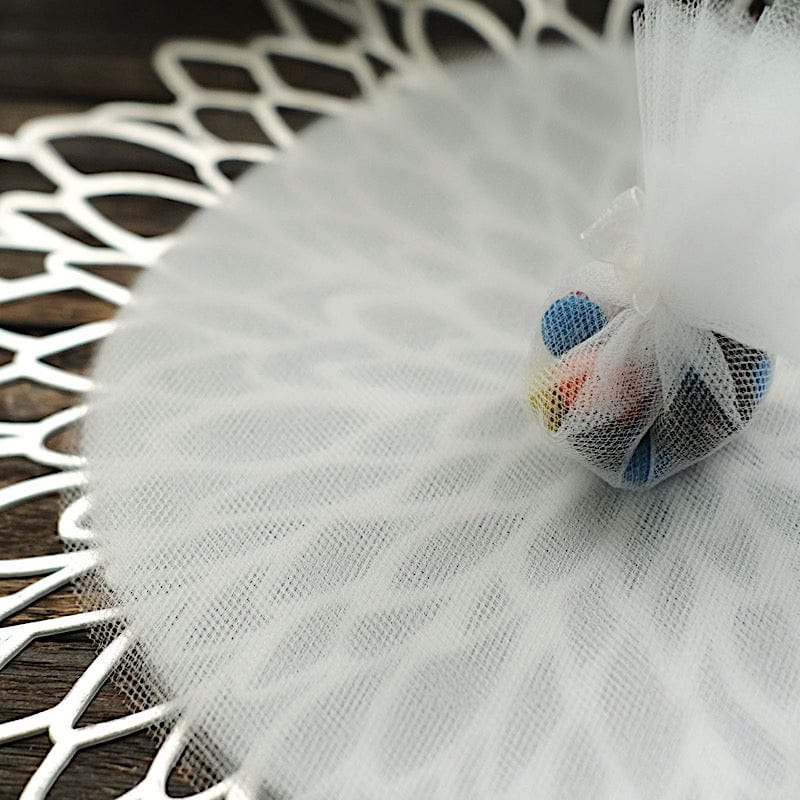 25 pcs 9" wide Tulle Circles for Wedding Favors