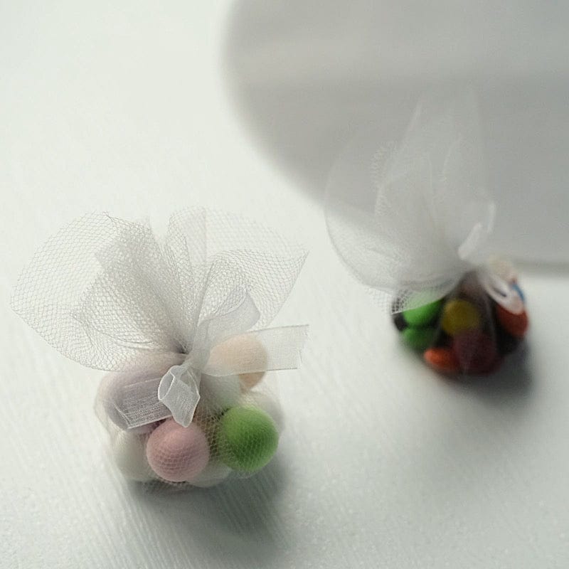 25 pcs 9" wide Tulle Circles for Wedding Favors