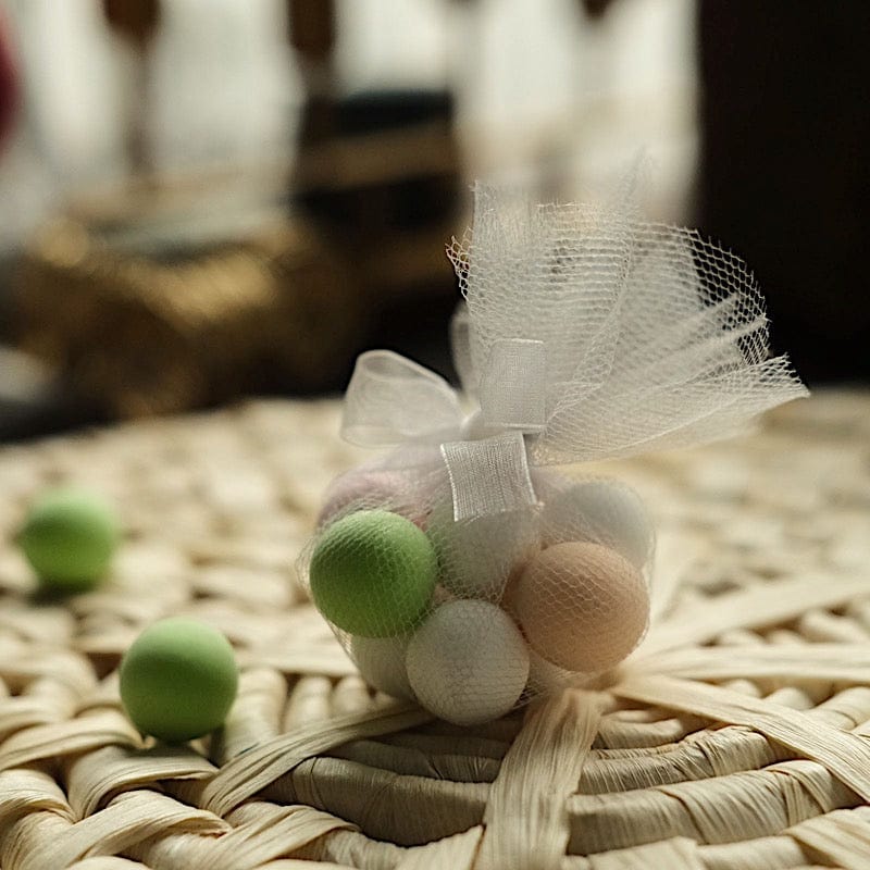 25 pcs 9" wide Tulle Circles for Wedding Favors