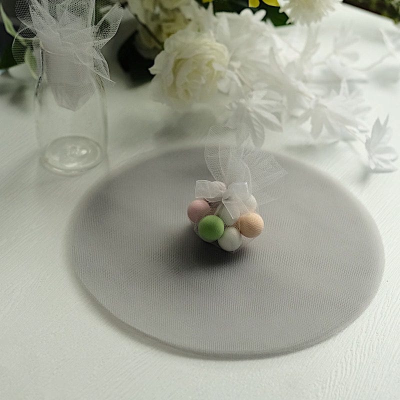25 pcs 9" wide Tulle Circles for Wedding Favors