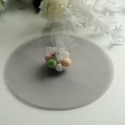 25 pcs 9" wide Tulle Circles for Wedding Favors