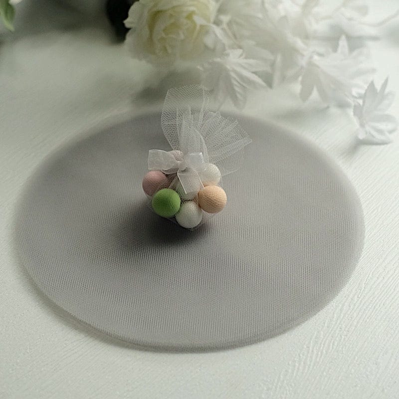 25 pcs 9" wide Tulle Circles for Wedding Favors