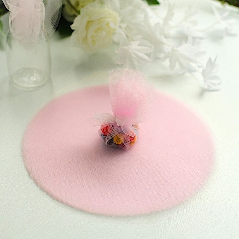 25 pcs 9" wide Tulle Circles for Wedding Favors
