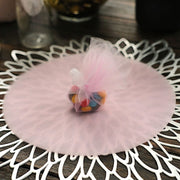 25 pcs 9" wide Tulle Circles for Wedding Favors