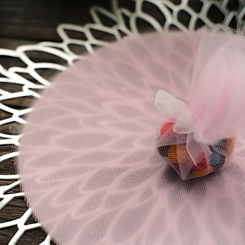 25 pcs 9" wide Tulle Circles for Wedding Favors