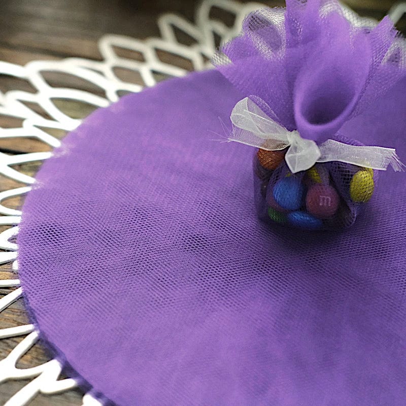 25 pcs 9" wide Tulle Circles for Wedding Favors
