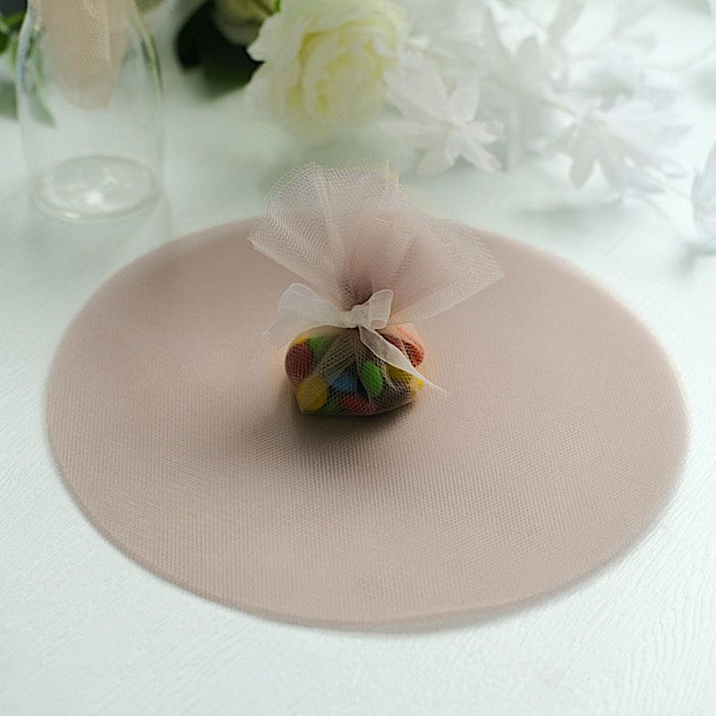 25 pcs 9" wide Tulle Circles for Wedding Favors