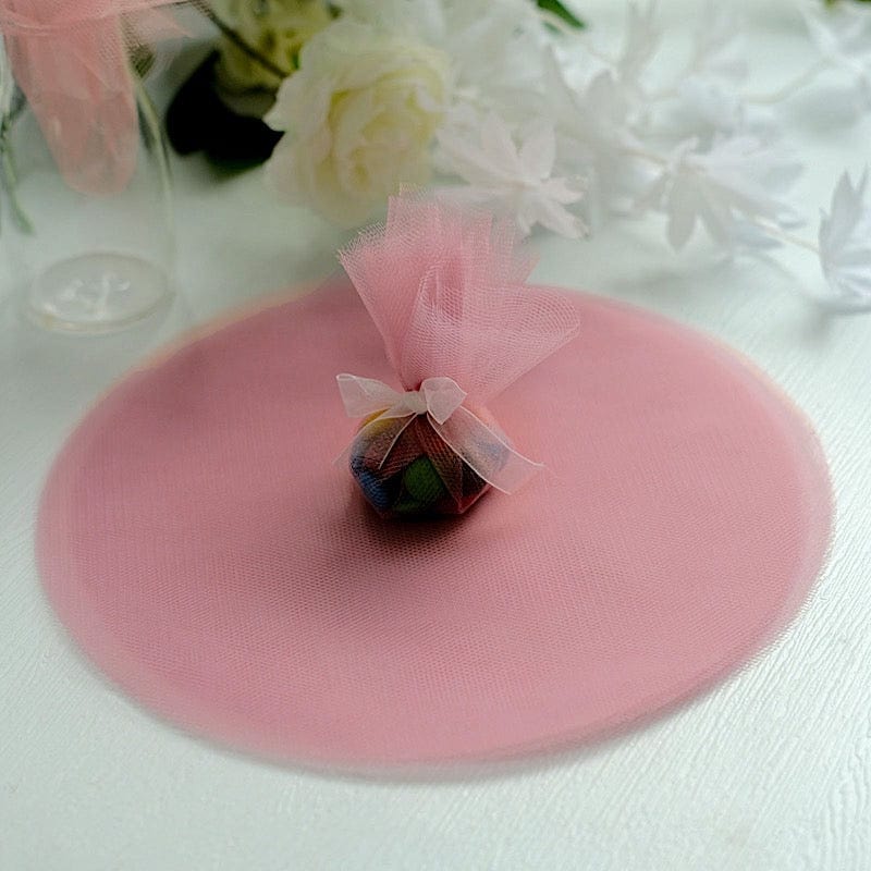 25 pcs 9" wide Tulle Circles for Wedding Favors