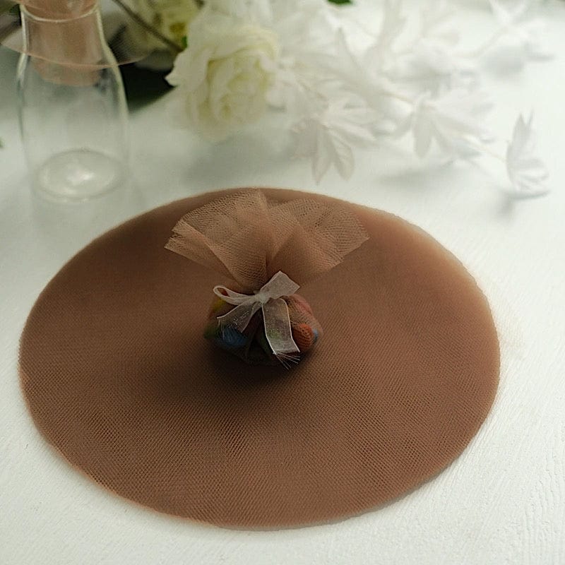 25 pcs 9" wide Tulle Circles for Wedding Favors