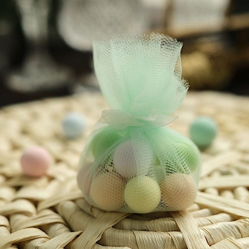 25 pcs 9" wide Tulle Circles for Wedding Favors