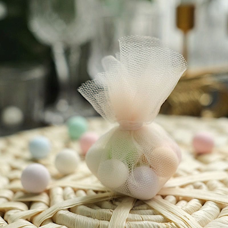 25 pcs 9" wide Tulle Circles for Wedding Favors