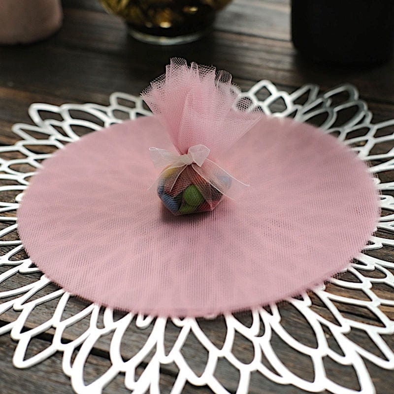 25 pcs 9" wide Tulle Circles for Wedding Favors