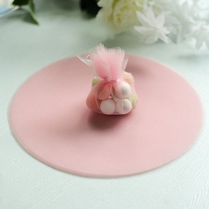 25 pcs 9" wide Tulle Circles for Wedding Favors