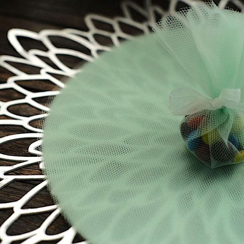 25 pcs 9" wide Tulle Circles for Wedding Favors