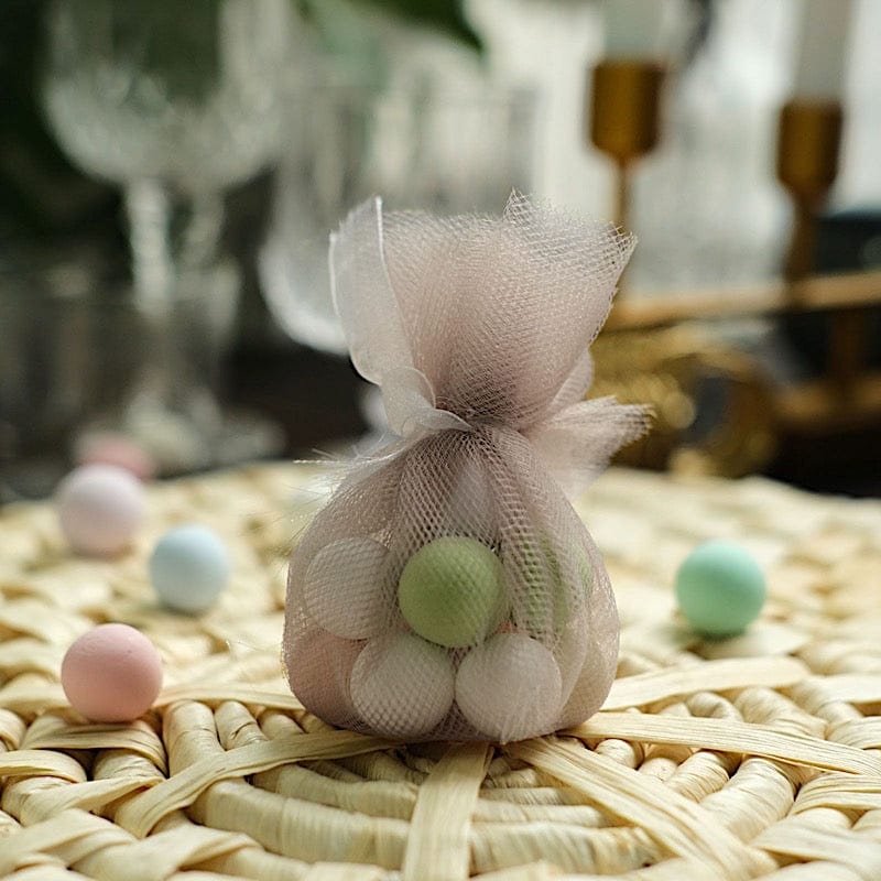 25 pcs 9" wide Tulle Circles for Wedding Favors