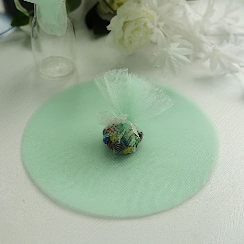 25 pcs 9" wide Tulle Circles for Wedding Favors