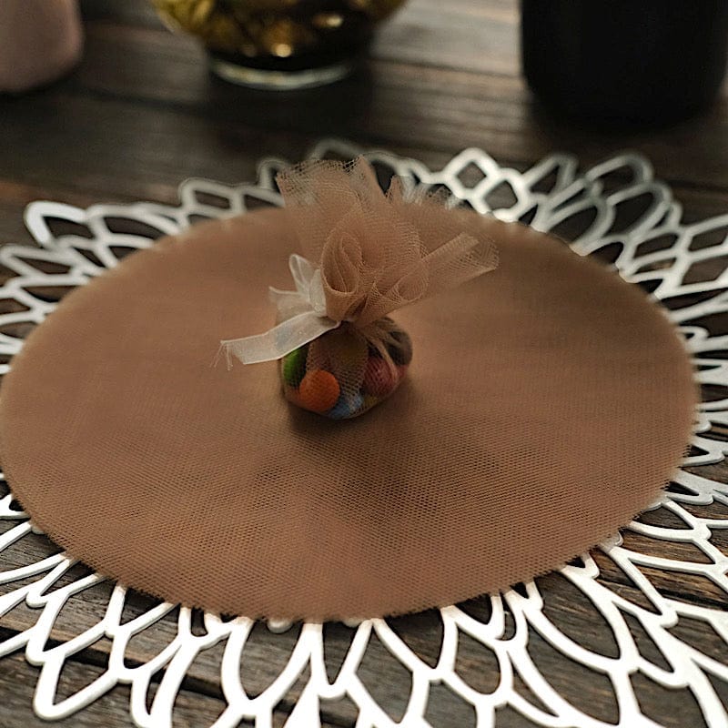 25 pcs 9" wide Tulle Circles for Wedding Favors