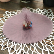25 pcs 9" wide Tulle Circles for Wedding Favors